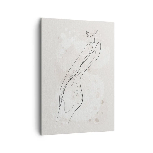 Canvastavla - Bild på duk - Blicken går vilse - 50x70 cm