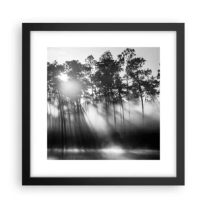 Affisch i svart ram - Ostoppad sol - 30x30 cm