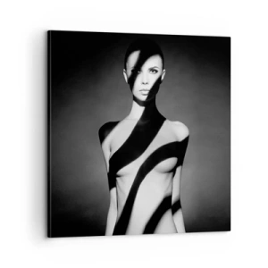 Canvastavla - Bild på duk - I skenet och i skuggan - 60x60 cm