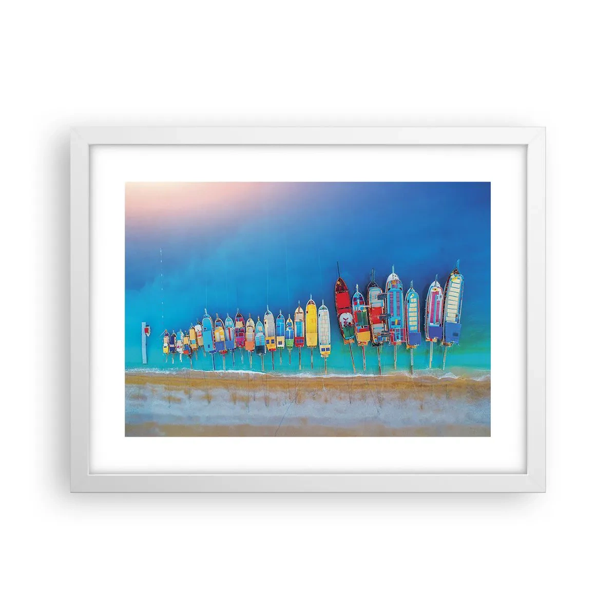 Affisch i vit ram - Ur fågelperspektivet - 40x30 cm