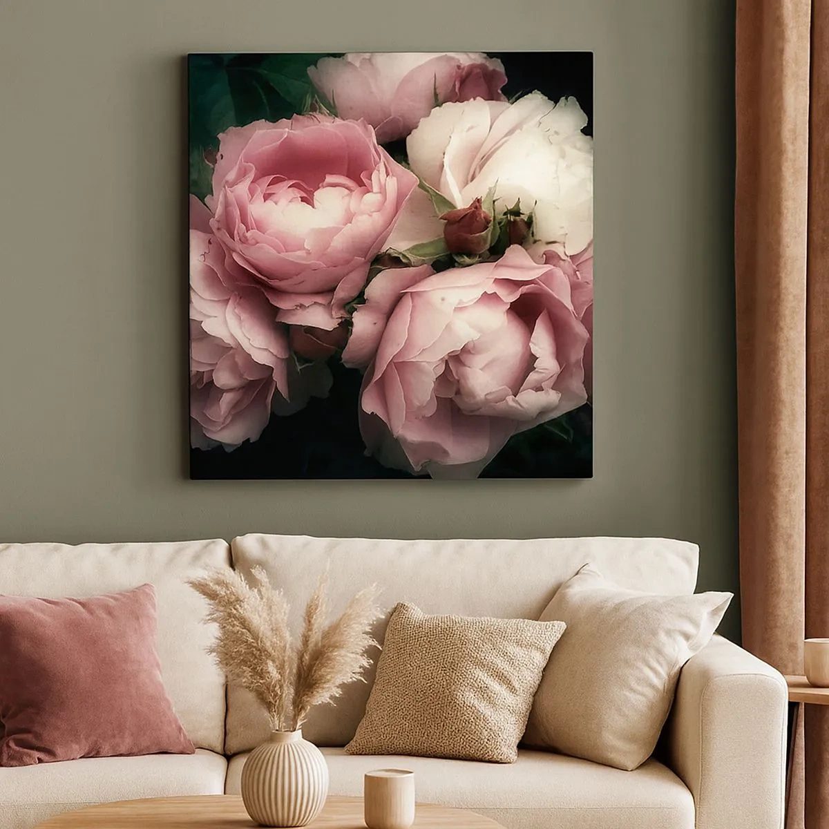 Canvastavla - Bild på duk - Belle epoque charm - 30x30 cm