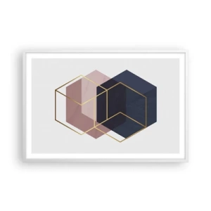 Affisch i vit ram - Enkelhetens styrka - 91x61 cm