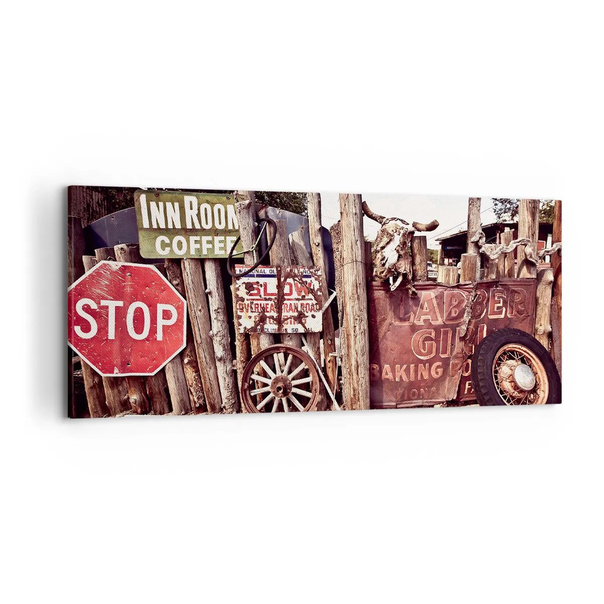 Canvastavla - Bild på duk - Och tiden står stilla - 120x50 cm