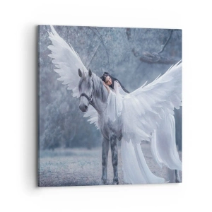 Canvastavla - Bild på duk - En stund full av inspiration - 70x70 cm