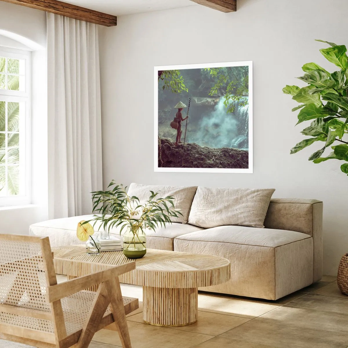 Affisch - Vän med naturen - 30x30 cm