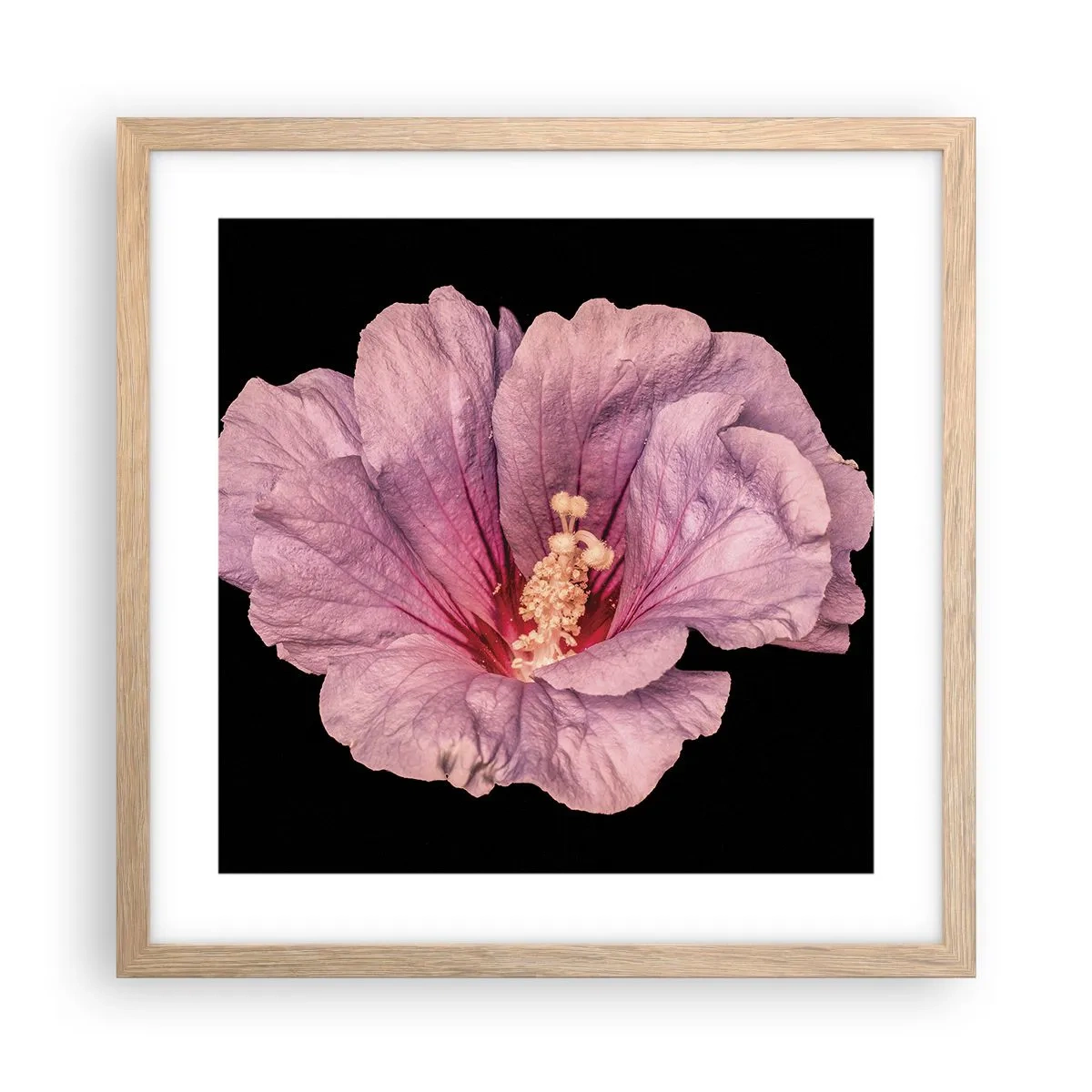 Affisch i ram av ljusek - Rakt till hjärtat - 40x40 cm