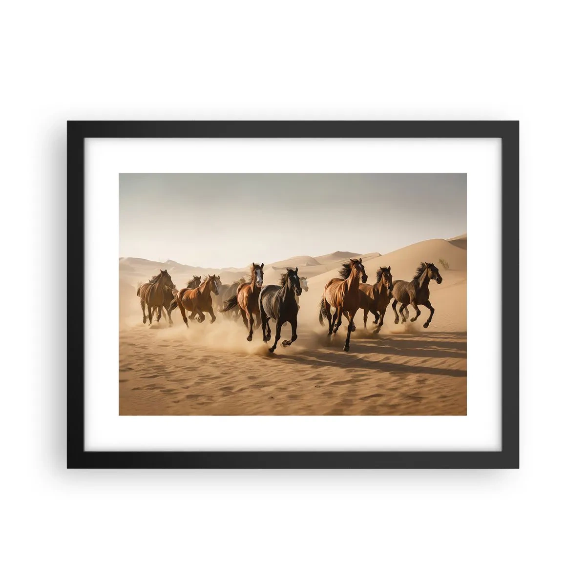 Affisch i svart ram - Fri som vinden - 40x30 cm