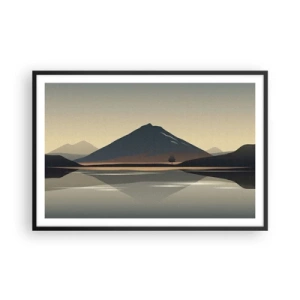 Affisch i svart ram - Spegelbild - 91x61 cm