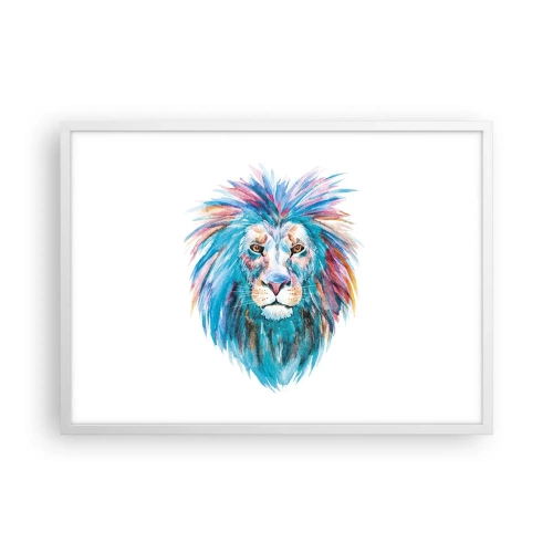 Affisch i vit ram - Elektrifierande aura - 70x50 cm