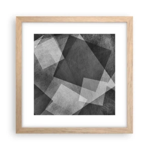 Affisch i ram av ljusek - Den eviga symbolen för hållbarhet och ordning - 30x30 cm