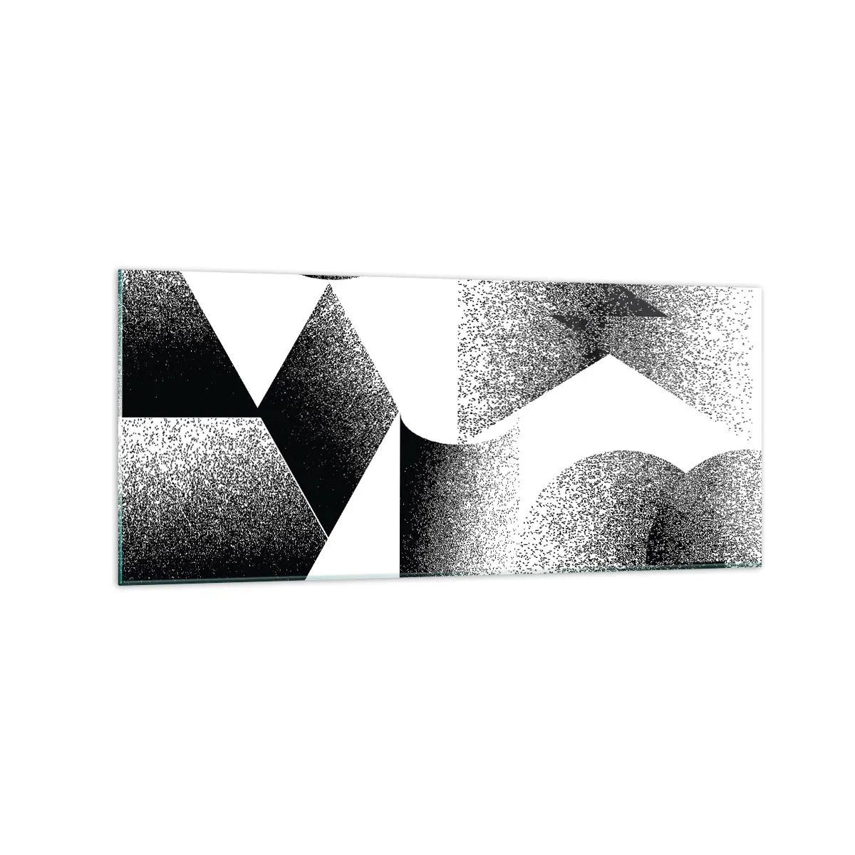 Glastavla - Bild på glas - Vinklar och ovaler - 120x50 cm