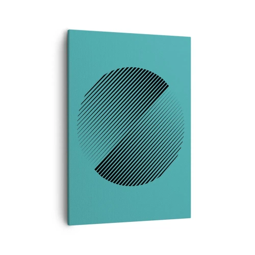 Canvastavla - Bild på duk - Cirkeln - en geometrisk variation - 50x70 cm