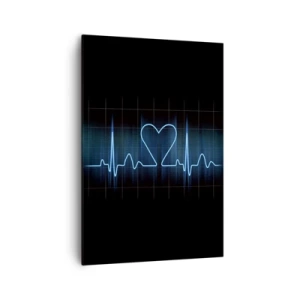 Canvastavla - Bild på duk - I hjärtats takt - 70x100 cm