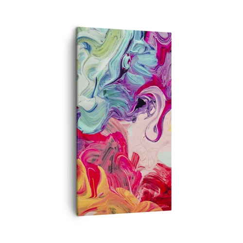 Canvastavla - Bild på duk - Färgerna föds - 45x80 cm