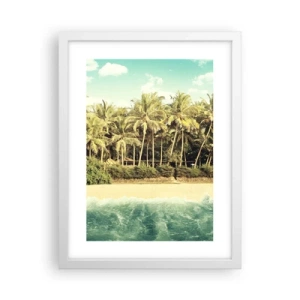 Affisch i vit ram - Kanske här? - 30x40 cm