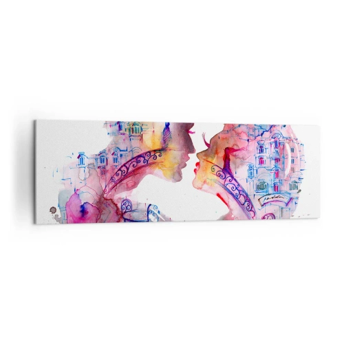 Canvastavla - Bild på duk - Suckarnas hemliga bro - 160x50 cm