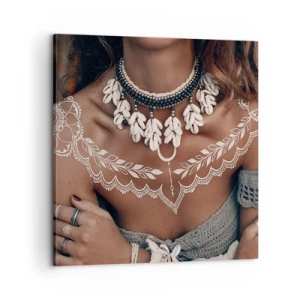 Canvastavla - Bild på duk - Kvinnlighetens talismaner, ritualer - 60x60 cm