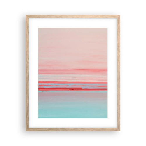 Affisch i ram av ljusek - Abstraktion i gryningen - 40x50 cm