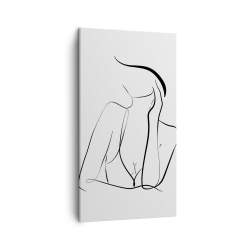 Canvastavla - Bild på duk - På drömvågen - 45x80 cm