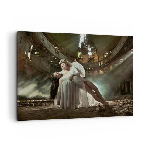 Canvastavla - Bild på duk - Gamla teaterns anda - 100x70 cm