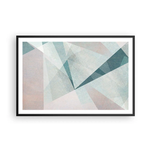 Affisch i svart ram - Lugnt trots dynamiskt - 91x61 cm