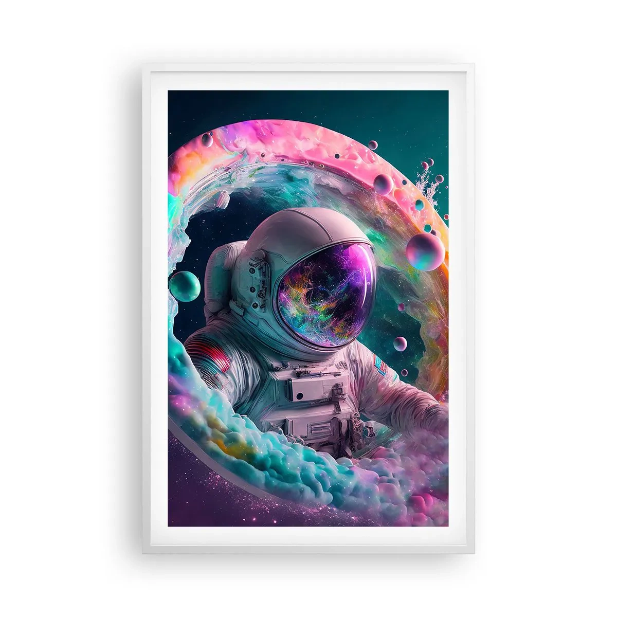 Affisch i vit ram - Stjärnport - 61x91 cm