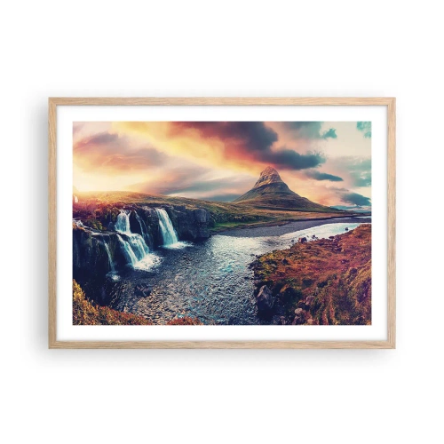 Affisch i ram av ljusek - I naturens majestät - 70x50 cm