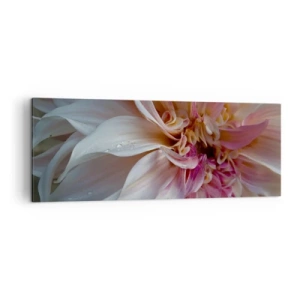 Canvastavla - Bild på duk - Blommande friskhet - 140x50 cm