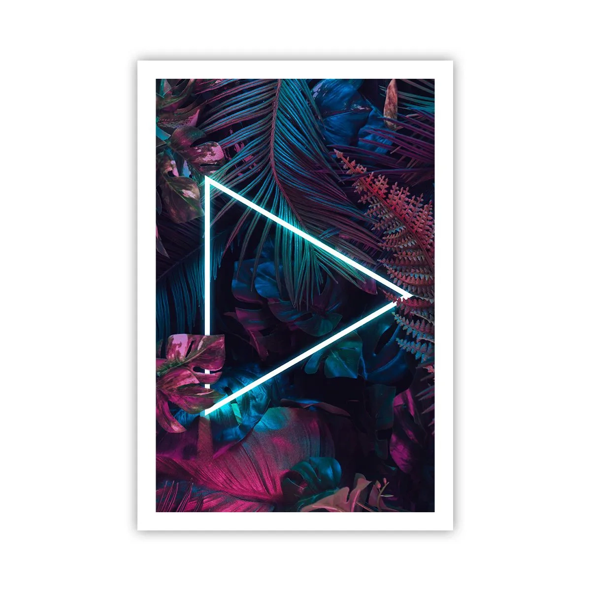 Affisch - Trädgård i retrostil - 61x91 cm