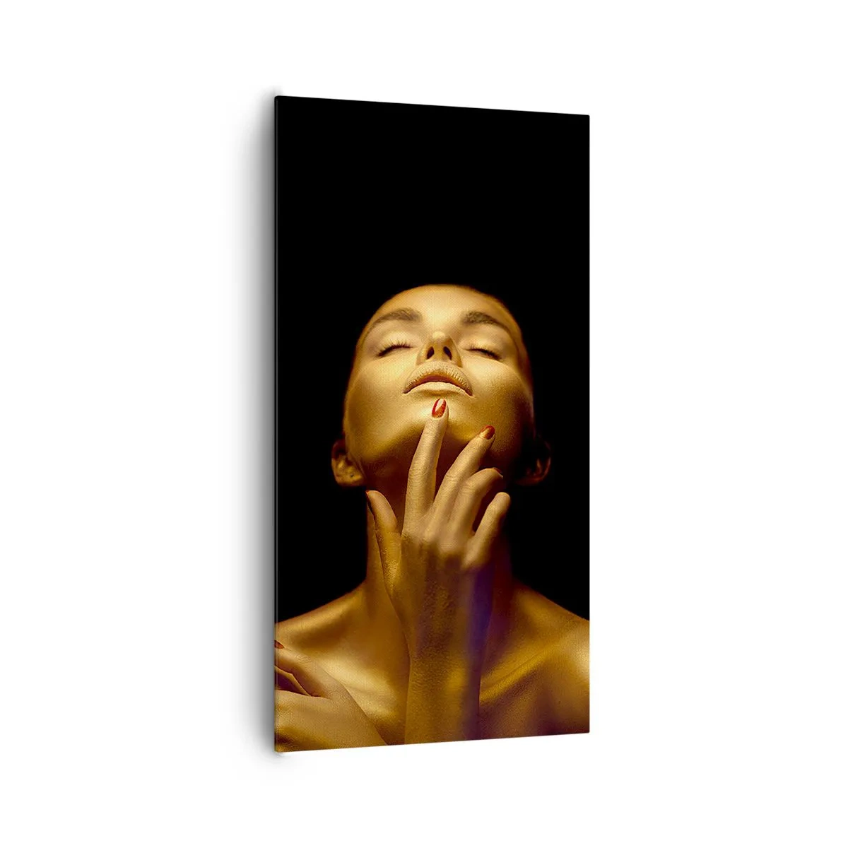 Canvastavla - Bild på duk - Som guldsilke - 65x120 cm