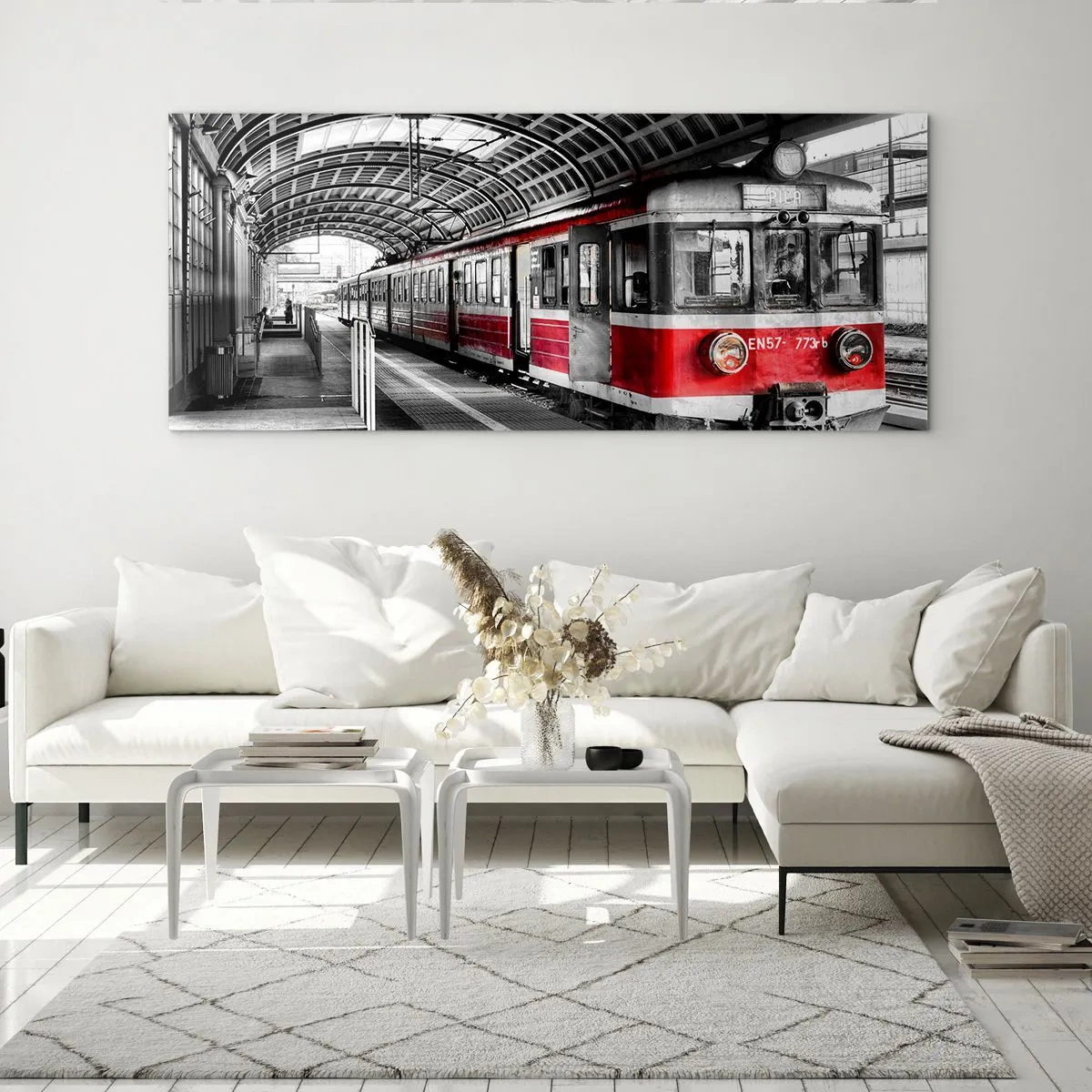Glastavla - Bild på glas - Det är kanske livets resa? - 100x40 cm