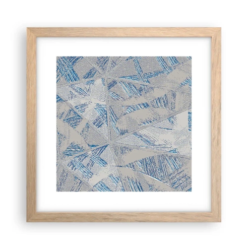 Affisch i ram av ljusek - I en gråblå labyrint - 30x30 cm