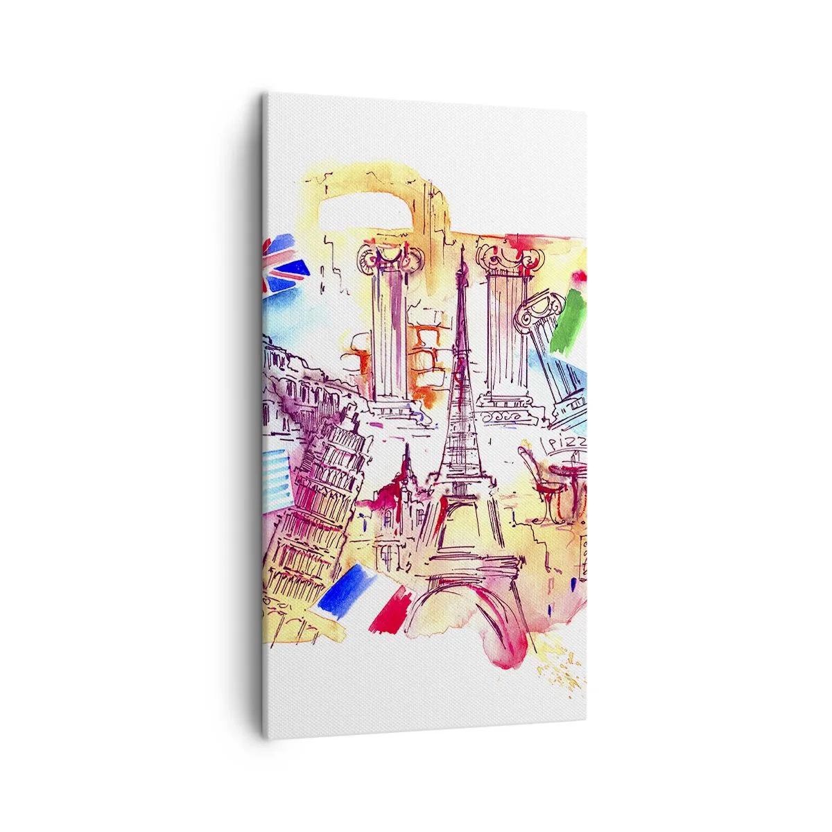 Canvastavla - Bild på duk - Europeisk turné - 45x80 cm