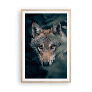 Affisch i ram av ljusek - Jägare - 61x91 cm