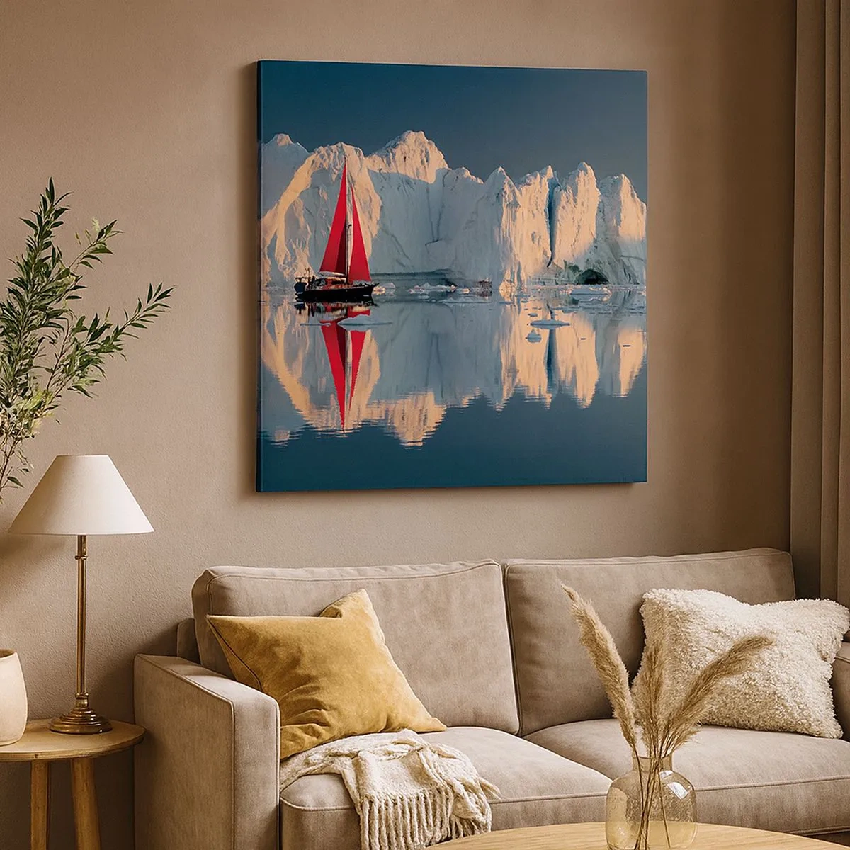 Canvastavla - Bild på duk - I världens ände - 30x30 cm