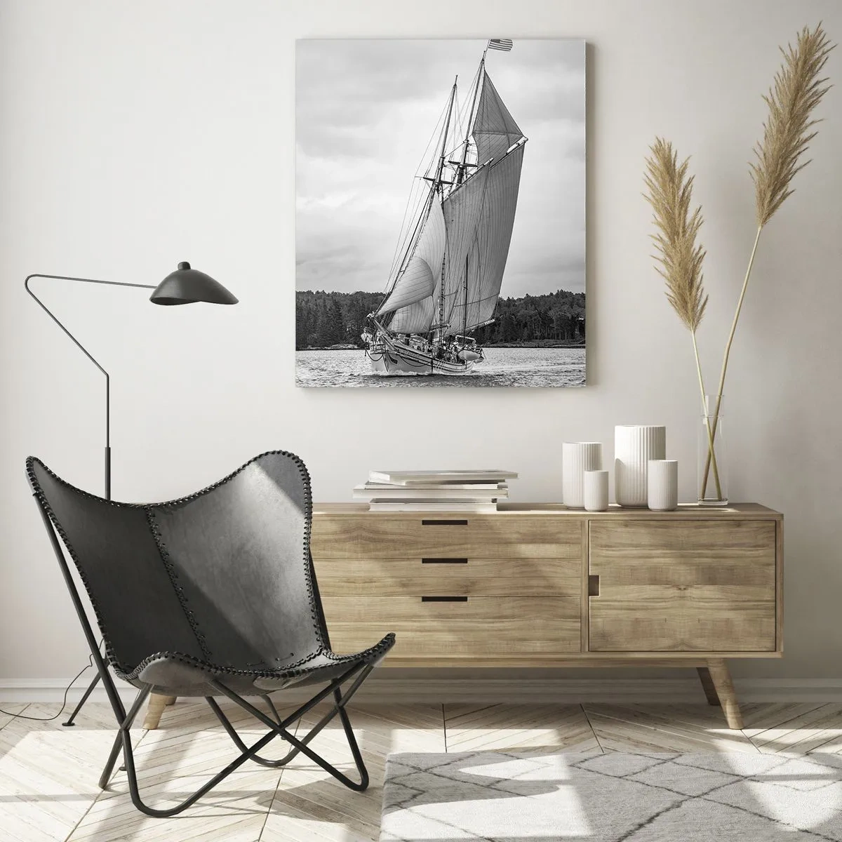 Glastavla - Bild på glas - Vindens bröder - 50x70 cm