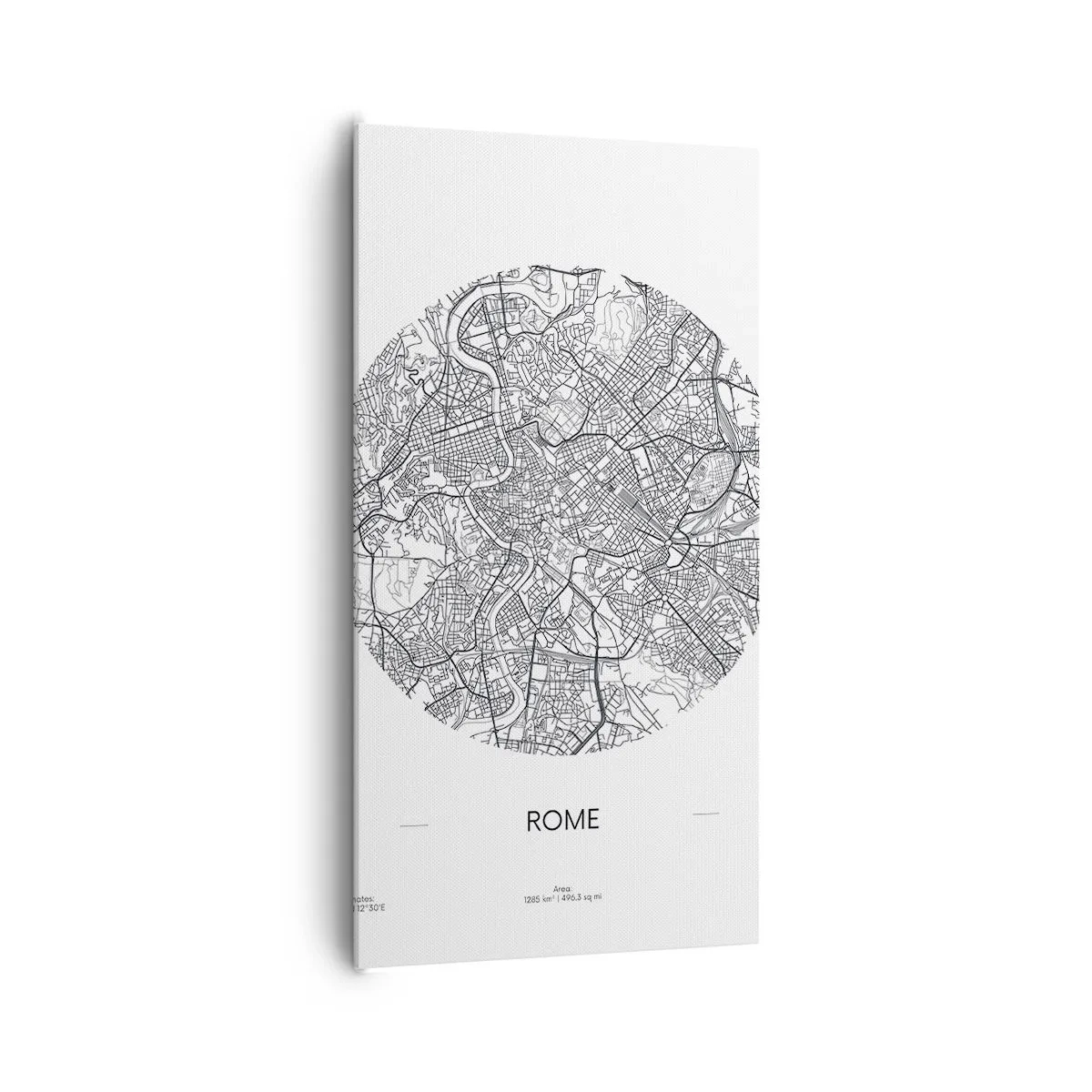 Canvastavla - Bild på duk - Roms anatomi - 65x120 cm