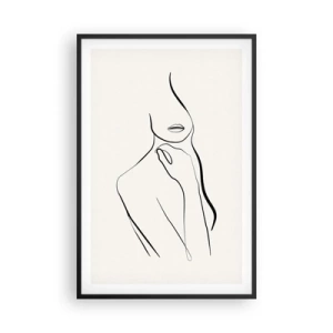 Affisch i svart ram - Melankolins våg - 61x91 cm