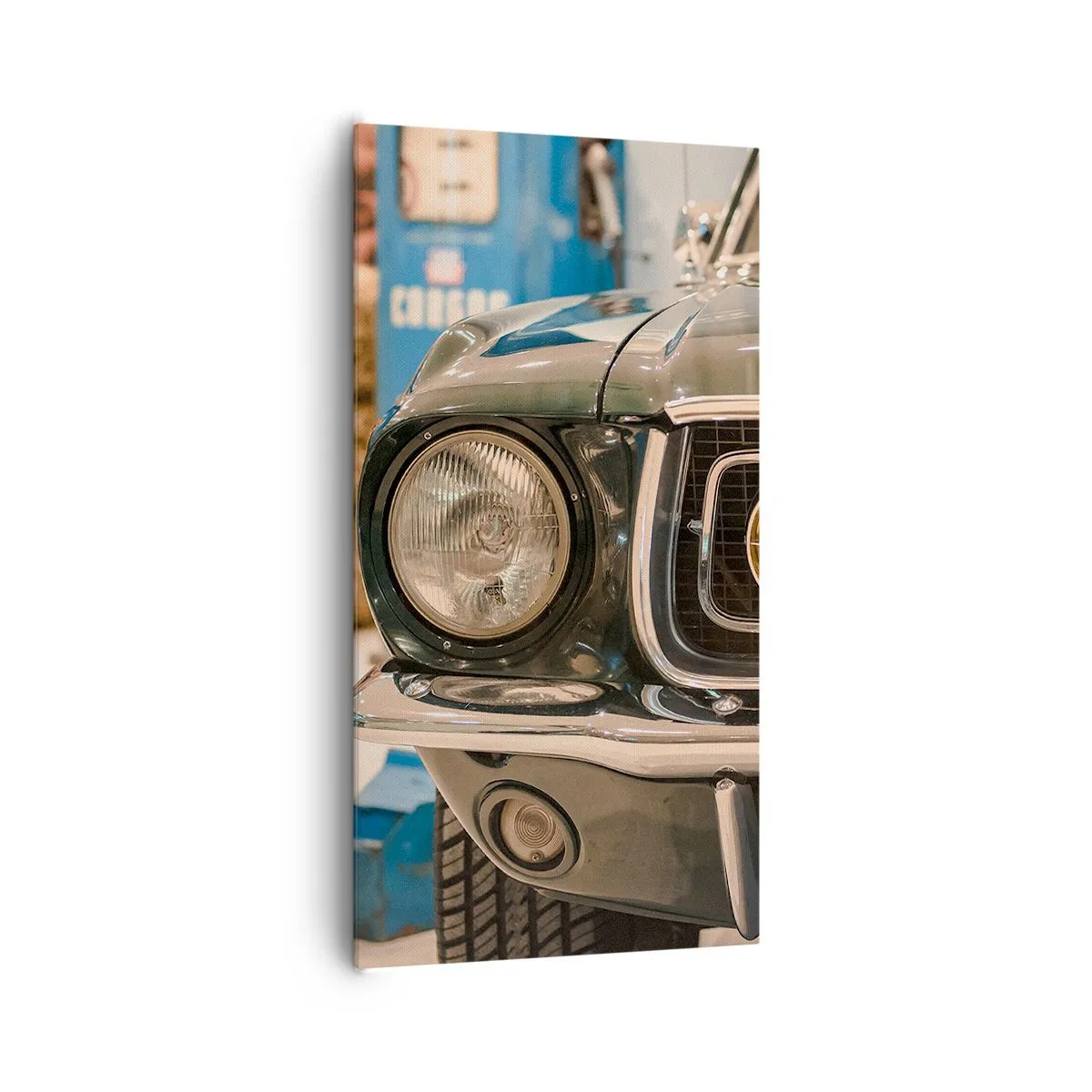 Canvastavla - Bild på duk - Ett möte med legenden - 65x120 cm