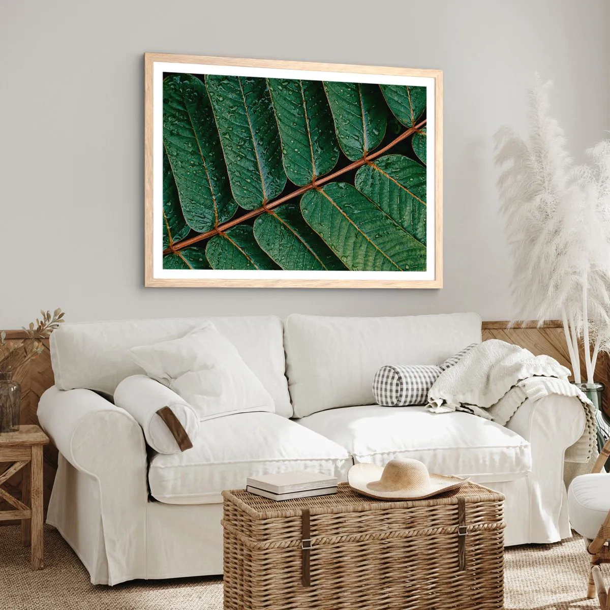 Affisch i ram av ljusek - I den gröna rytmen - 70x50 cm