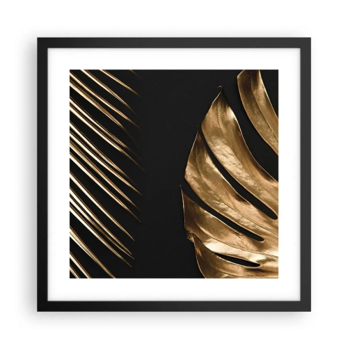 Affisch i svart ram - Olika men lika dyra - 40x40 cm