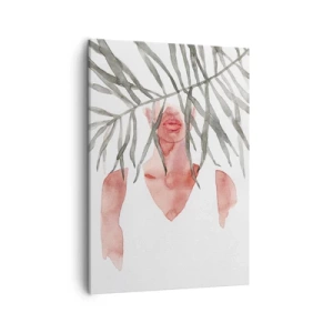 Canvastavla - Bild på duk - Tropikens dam - 50x70 cm