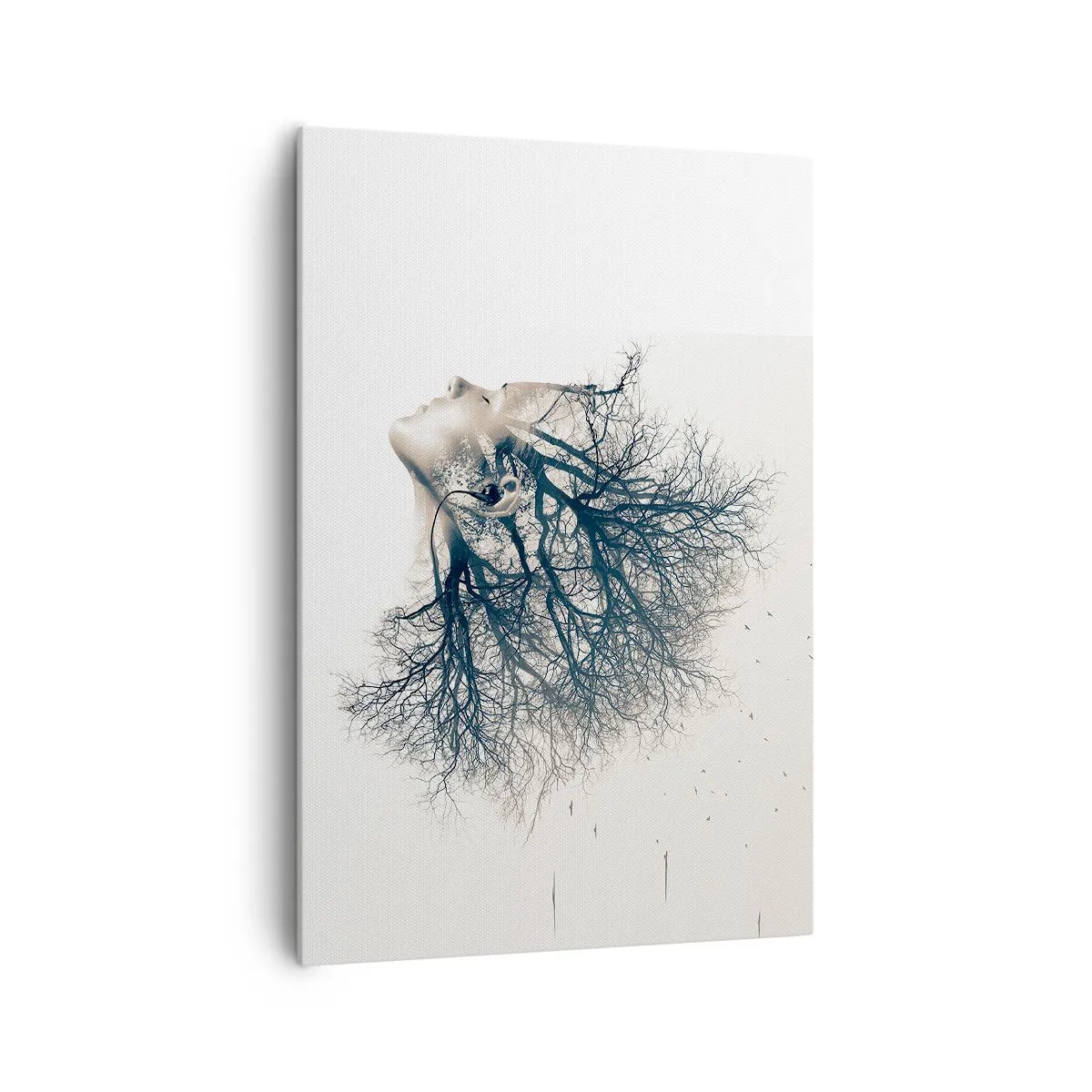 Canvastavla - Bild på duk - Lyssnar på trädens viskningar - 70x100 cm