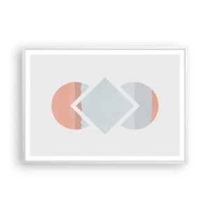 Affisch i vit ram - Situationen är klar - 100x70 cm