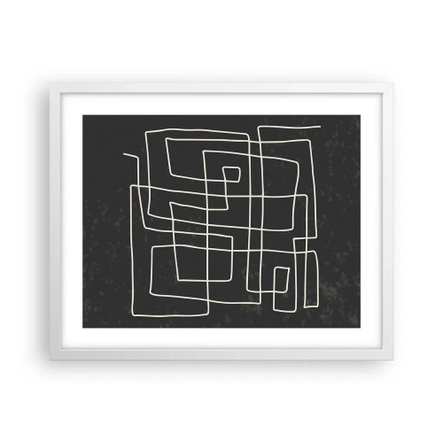 Affisch i vit ram - Inte så enkelt - 50x40 cm