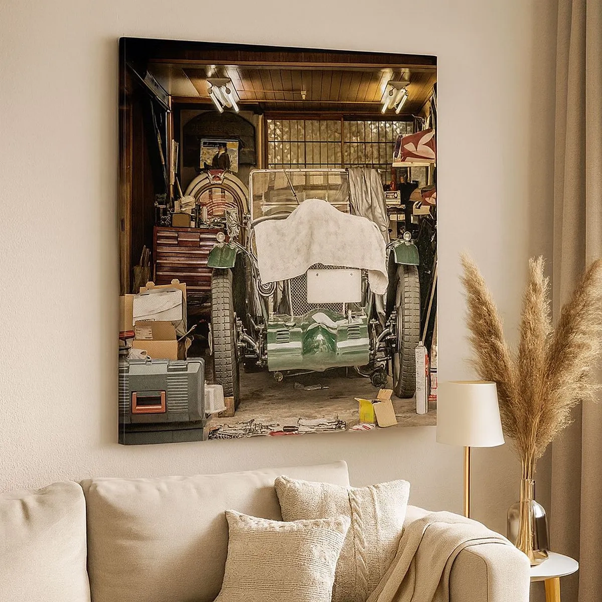 Canvastavla - Bild på duk - Tillbaka till det förflutna - 30x30 cm