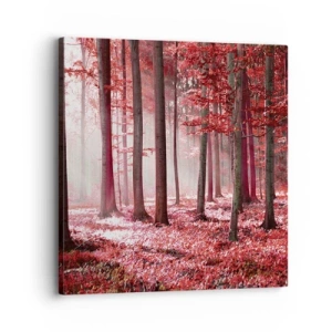 Canvastavla - Bild på duk - Röd är lika vacker - 30x30 cm