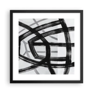 Affisch i svart ram - Att skapa djupet - 40x40 cm