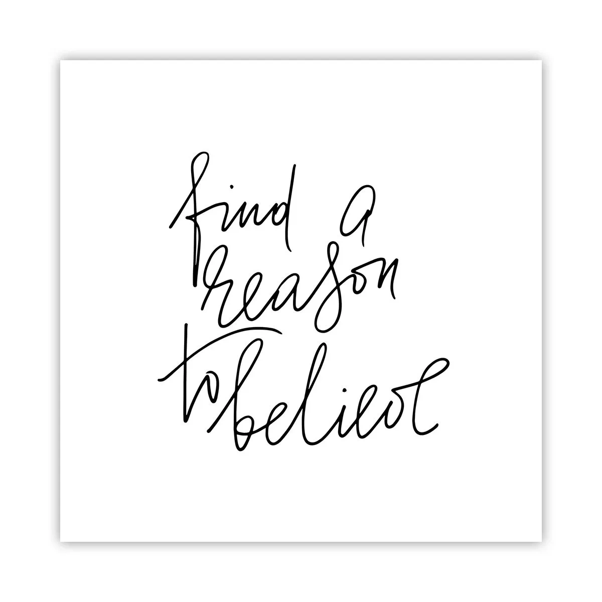 Affisch - Det är möjligt - 50x50 cm