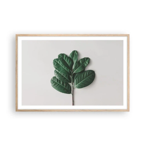 Affisch i ram av ljusek - Själva naturens bild - 91x61 cm